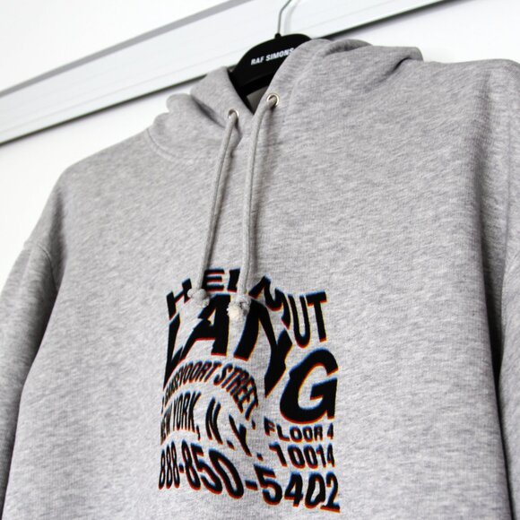 BNWT AW21 HELMUT LANG WARP HOODIE XL - Picture 4 of 13